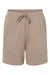 Bella + Canvas 3724 Mens Shorts w/ Pockets Tan Flat Front