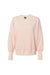 MV Sport W22712 Womens Sueded Fleece Crewneck Sweatshirt Cameo Pink Flat Front