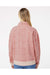 MV Sport W22713 Womens Sueded Fleece 1/4 Zip Sweatshirt Cameo Pink/Orchid Ice Leopard Model Back
