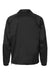 Burnside 9718 Mens Mentor Snap Down Wind & Water Resistant Coaches Jacket Black Flat Back