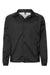 Burnside 9718 Mens Mentor Snap Down Wind & Water Resistant Coaches Jacket Black Flat Front