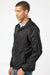 Burnside 9718 Mens Mentor Snap Down Wind & Water Resistant Coaches Jacket Black Model Side