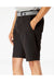 Burnside 9820 Mens Hybrid Stretch Shorts w/ Pockets Black Model Side