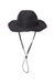 Dri Duck 3702 Mens Packable Boonie Hat Black Flat Front