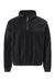 Burnside 3052 Mens Polar Fleece 1/4 Zip Sweatshirt Black Flat Front