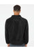 Burnside 3052 Mens Polar Fleece 1/4 Zip Sweatshirt Black Model Back