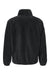Burnside 3062 Mens Polar Fleece Full Zip Sweatshirt w/ Pockets Black Flat Back