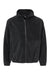 Burnside 3062 Mens Polar Fleece Full Zip Sweatshirt w/ Pockets Black Flat Front