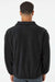 Burnside 3062 Mens Polar Fleece Full Zip Sweatshirt w/ Pockets Black Model Back