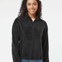Burnside Womens Polar Fleece Full Zip Sweatshirt - Black - NEW