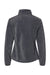 Burnside 5062 Womens Polar Fleece Full Zip Sweatshirt Heather Charcoal Grey Flat Back