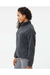 Burnside 5062 Womens Polar Fleece Full Zip Sweatshirt Heather Charcoal Grey Model Side