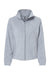 Burnside 5062 Womens Polar Fleece Full Zip Sweatshirt Heather Grey Flat Front
