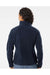 Burnside 5062 Womens Polar Fleece Full Zip Sweatshirt Navy Blue Model Back