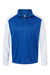 Badger 4231 Mens Breakout Moisture Wicking 1/4 Zip Pullover Royal Blue/White Flat Front
