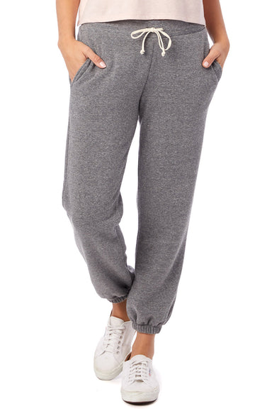 Alternative 9902F2 Womens Eco Classic Sweatpants w/ Pockets Grey Model Front