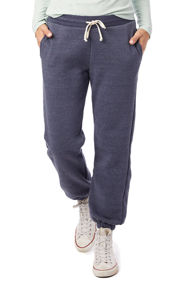 Alternative 9902F2 Womens Eco Classic Sweatpants w/ Pockets True Navy Blue Model Front