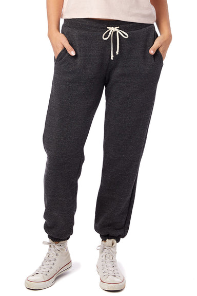 Alternative 9902F2 Womens Eco Classic Sweatpants w/ Pockets Black Model Front