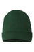 Cap America Hats TKN24 Unisex USA Made Cuffed Knit Beanie Forest Green Flat Front