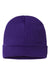 Cap America Hats TKN24 Unisex USA Made Cuffed Knit Beanie Purple Flat Front