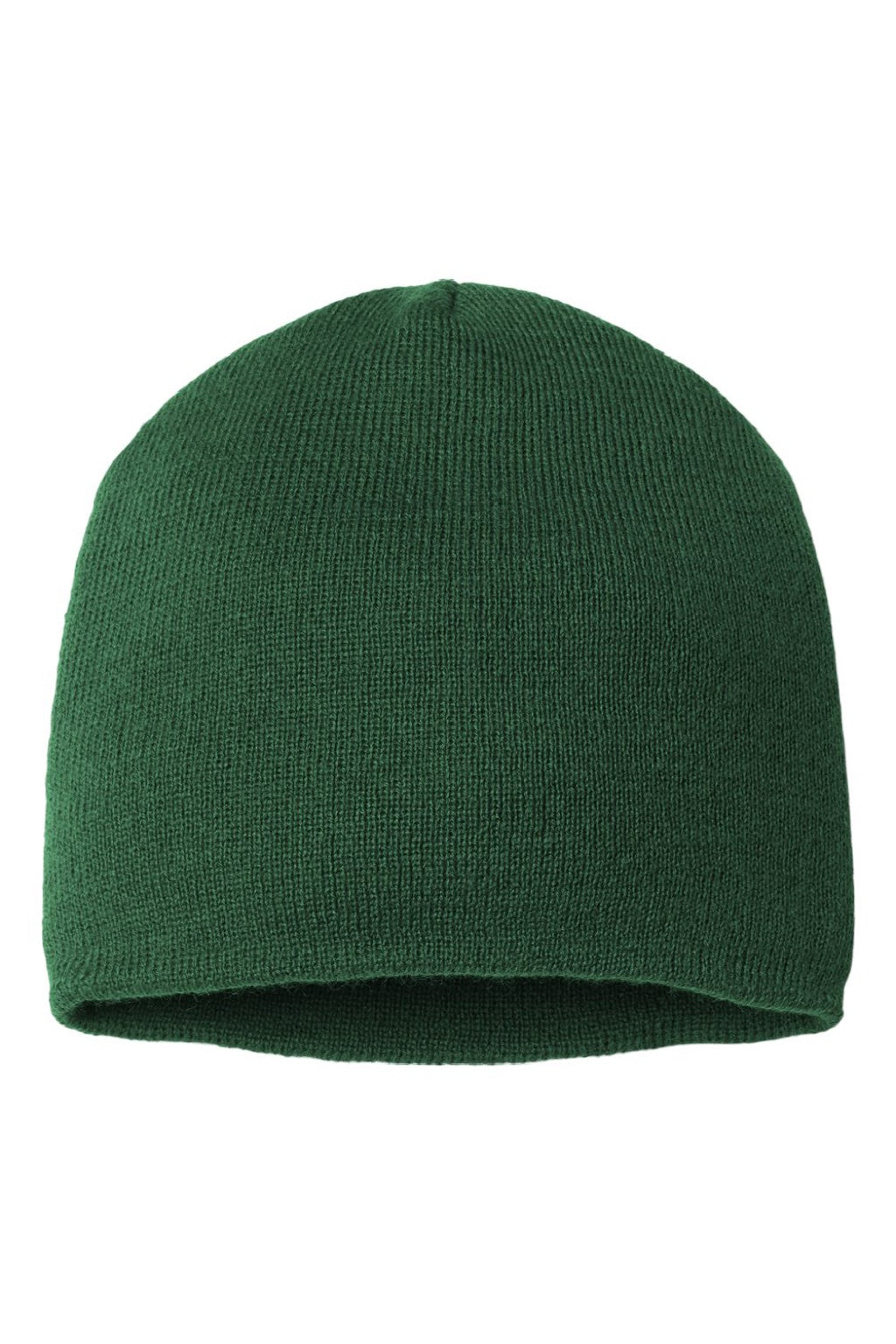 Cap America Hats TKN28 Unisex USA Made Cuffed Knit Beanie Forest Green Flat Front