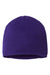 Cap America Hats TKN28 Unisex USA Made Cuffed Knit Beanie Purple Flat Front