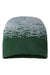 Cap America Hats RKS9 Unisex USA Made Static Beanie Forest Green/Heather Grey Flat Front