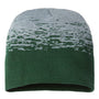 Cap America Mens USA Made Static Beanie - Forest Green/Heather Grey - NEW