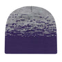 Cap America Hats Unisex USA Made Static Beanie - Purple/Heather Grey - Closeout