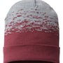 Cap America Hats Unisex USA Made Static Cuffed Beanie - Maroon/Heather Grey - Closeout