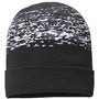 Cap America Hats Unisex USA Made Static Cuffed Beanie - Black/White/Heather Grey - Closeout