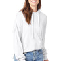 Alternative Womens Eco Washed Hooded Sweatshirt Hoodie - White - NEW