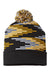 Cap America Hats RKB12 Unisex USA Made Bar Beanie Black/Gold/White Flat Front