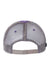 Legacy Hats DTA Mens Dashboard Snapback Trucker Hat Purple/Grey Flat Back