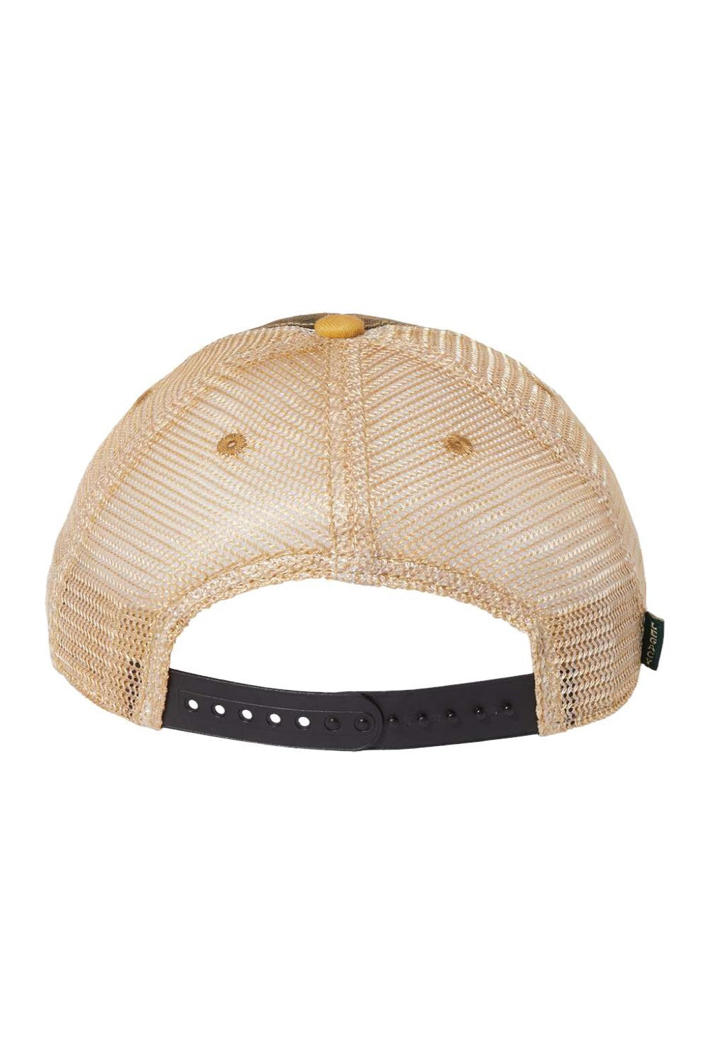 Legacy Hats OFA Mens Old Favorite Snapback Trucker Hat Black/Yellow/Khaki Flat Back