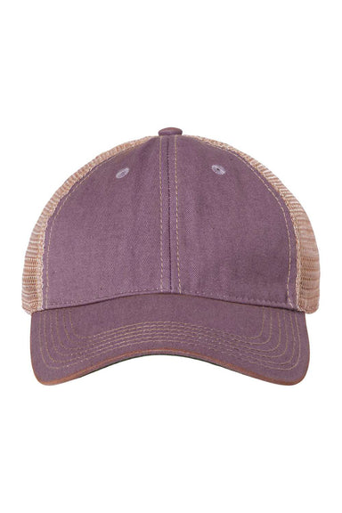 Legacy OFA Mens Old Favorite Trucker Hat Lavender Purple/Khaki Flat Front