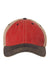 Legacy OFA Mens Old Favorite Trucker Hat Scarlet Red/Navy Blue/Khaki Flat Front