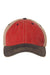 Legacy Hats OFA Mens Old Favorite Snapback Trucker Hat Scarlet Red/Navy Blue/Khaki Flat Front