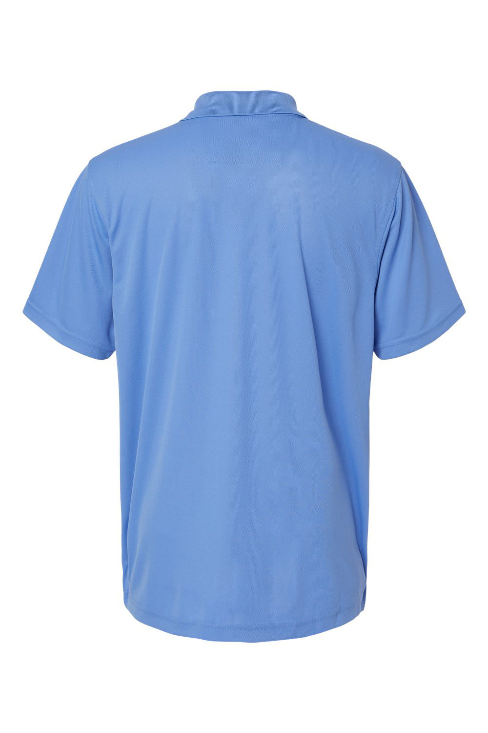 Paragon 100 Mens Saratoga Performance Mini Mesh Short Sleeve Polo Shirt Bimini Blue Flat Back