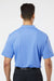 Paragon 100 Mens Saratoga Performance Moisture Wicking Mini Mesh Short Sleeve Polo Shirt Bimini Blue Model Back