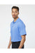 Paragon 100 Mens Saratoga Performance Mini Mesh Short Sleeve Polo Shirt Bimini Blue Model Side