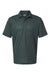Paragon 100 Mens Saratoga Performance Moisture Wicking Mini Mesh Short Sleeve Polo Shirt Carbon Grey Flat Front