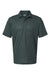 Paragon 100 Mens Saratoga Performance Mini Mesh Short Sleeve Polo Shirt Carbon Grey Flat Front
