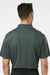 Paragon 100 Mens Saratoga Performance Moisture Wicking Mini Mesh Short Sleeve Polo Shirt Carbon Grey Model Back