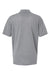 Paragon 100 Mens Saratoga Performance Moisture Wicking Mini Mesh Short Sleeve Polo Shirt Heather Grey Flat Back