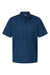 Paragon 100 Mens Saratoga Performance Mini Mesh Short Sleeve Polo Shirt Navy Blue Flat Front
