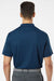 Paragon 100 Mens Saratoga Performance Moisture Wicking Mini Mesh Short Sleeve Polo Shirt Navy Blue Model Back