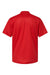 Paragon 100 Mens Saratoga Performance Moisture Wicking Mini Mesh Short Sleeve Polo Shirt Red Flat Back