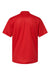 Paragon 100 Mens Saratoga Performance Mini Mesh Short Sleeve Polo Shirt Red Flat Back