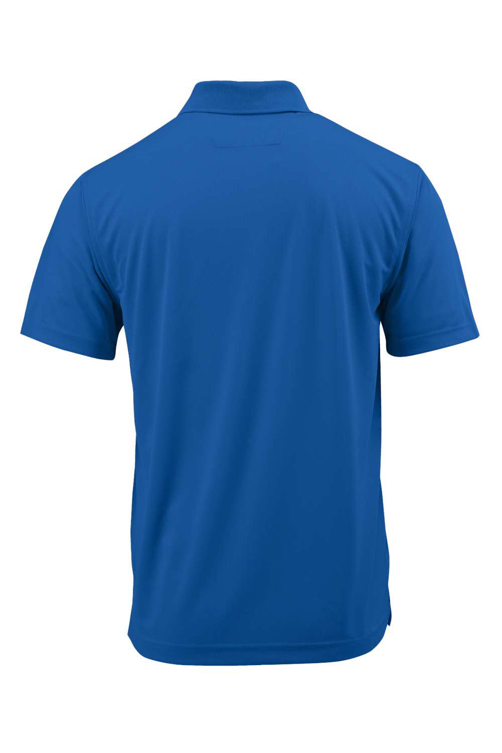 Paragon 100 Mens Saratoga Performance Mini Mesh Short Sleeve Polo Shirt Royal Blue Flat Back